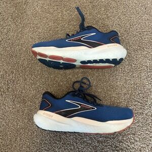 Brooks Glycerin 21 Running Shoes Women 9.5 D Blue Wide Road Walking Athletic Gym